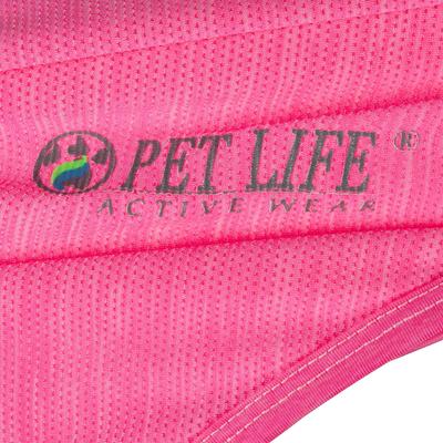 Show full view: Pet Life Quick-Dry Stretch Active Dog T-Shirt, Pink, Medium slide 4 of 10
