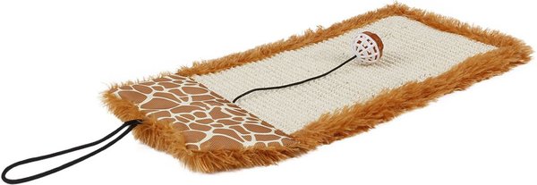 Pet Life 'Scrape-Away' Eco-Natural Sisal & Jute Hanging Carpet Cat Scratcher & Toy