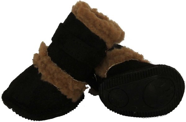 Pet Life Shearling Duggz Dog Shoes, 4 count
