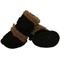 Show in main carousel: Pet Life Shearling Duggz Dog Shoes, 4 count, Black & Brown, Medium slide 4 of 5