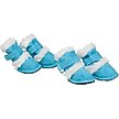 Show in main carousel: Pet Life Shearling Duggz Dog Shoes, 4 count, Blue & White, Large slide 1 of 4