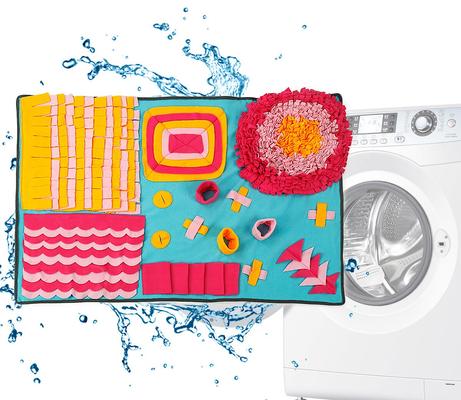 Show full view: Pet Life Sniffer Snack Interactive Feeding Snuffle Dog & Cat Mat, Blue/Pink/Orange slide 3 of 5