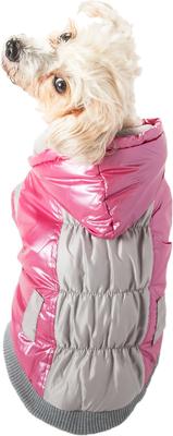 Show full view: Pet Life Sporty Vintage Aspen Dog Ski Jacket, Pink, Medium slide 7 of 11