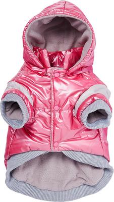 Show full view: Pet Life Sporty Vintage Aspen Dog Ski Jacket, Pink, Small slide 3 of 10