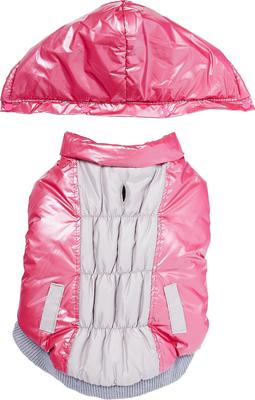 Show full view: Pet Life Sporty Vintage Aspen Dog Ski Jacket, Pink, Small slide 5 of 10