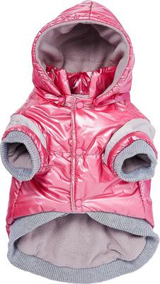 Show full view: Pet Life Sporty Vintage Aspen Dog Ski Jacket, Pink, X-Small slide 4 of 11