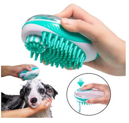 Show full view: Pet Life Swasher Shampoo Dispensing Massage & Bathing Dog & Cat Brush slide 10 of 12