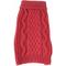 Show in main carousel: Pet Life Swivel-Swirl Heavy Cable Knitted Dog Sweater, Red, Large slide 3 of 7