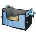 Pet Life Travel-Nest Folding Travel Cat & Dog Bed, Blue, Large