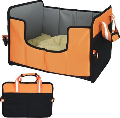 Show full view: Pet Life Travel-Nest Folding Travel Cat & Dog Bed, Orange, Large slide 4 of 5