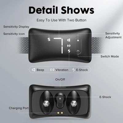 Show full view: Pet Life Trundle Waterproof Dog Bark Collar, Black slide 5 of 8