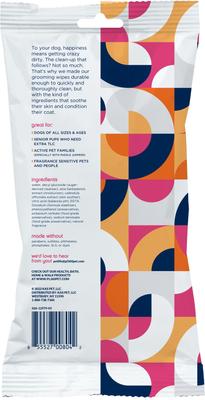 Show full view: Pet Life Unlimited Bergamot Apple Dog & Cat Grooming Wipes, 15 count slide 3 of 9