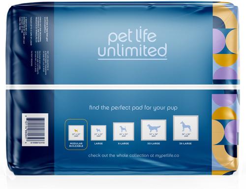 Show full view: Pet Life Unlimited Create-a-Size Modular Dog Pee Pads, 22 x 22-in, 50 count, Unscented slide 3 of 11
