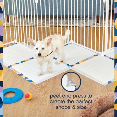 Show full view: Pet Life Unlimited Create-a-Size Modular Dog Pee Pads, 22 x 22-in, 50 count, Unscented slide 7 of 11