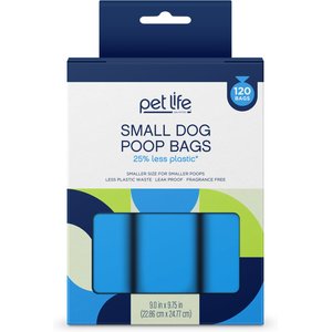 Pet Life Unlimited Dog Poop Bags, Small, Unscented, 120 count