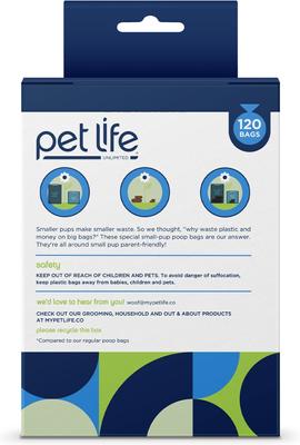 Show full view: Pet Life Unlimited Dog Poop Bags, Small, Unscented, 120 count slide 2 of 10