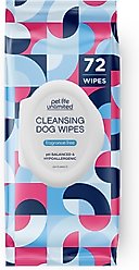 Pet Life Unlimited Fragrance Free Dog & Cat Grooming Wipes, 72 count