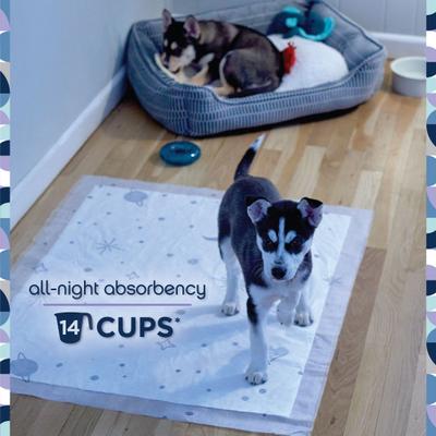 Show full view: Pet Life Unlimited Overnight Smart Prints Dog Pee Pads, Chamomile Vanilla Scent, XX-Large: 36 x 30-in, 14 count slide 3 of 11