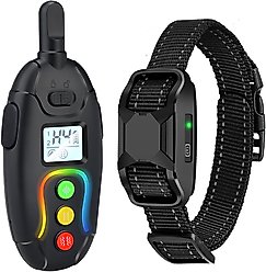 Pet Life Vibrange Waterproof Dog Training Collar, Black