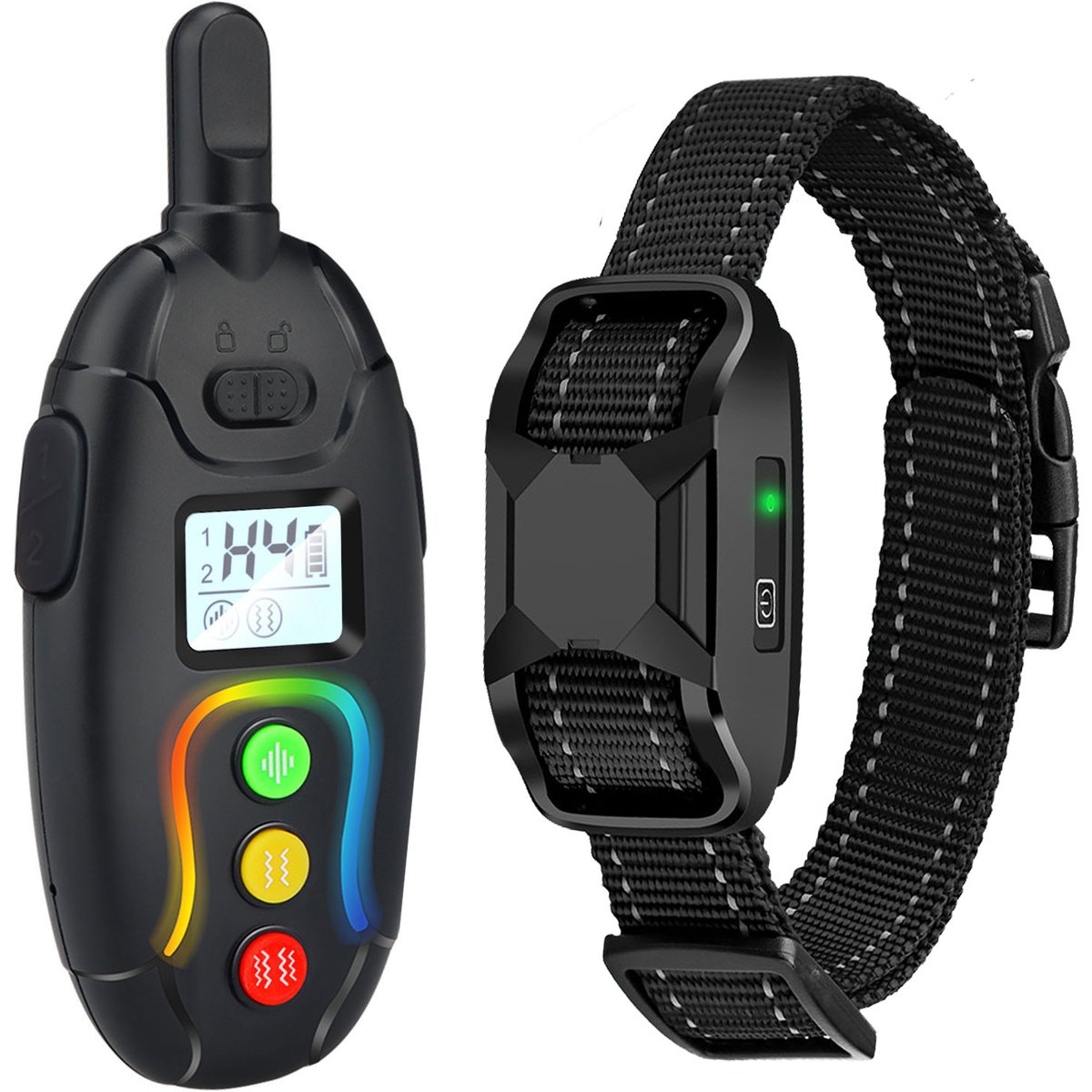 Pet Life Vibrange Waterproof Dog Training Collar, Black