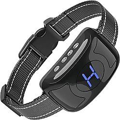 Pet Life Woofade Waterproof Dog Bark Collar, Black