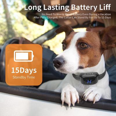 Show full view: Pet Life Woofade Waterproof Dog Bark Collar, Black slide 7 of 8