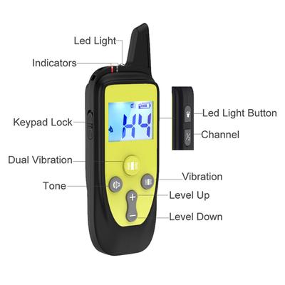 Show full view: Pet Life Yard-Trek Waterproof Dog Training Collar, Yellow slide 3 of 9