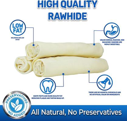 Show full view: Pet Magasin 9 - 10" Thick Rawhide Rolls Dog Treats, 3 count slide 3 of 7