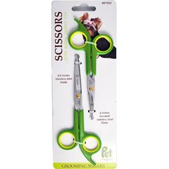 Pet Magasin Dog & Cat Grooming Scissors with Round Safety Tip, 2 pack
