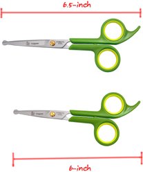 Pet Magasin Dog & Cat Grooming Scissors with Round Safety Tip, 2 pack slide 2 of 5