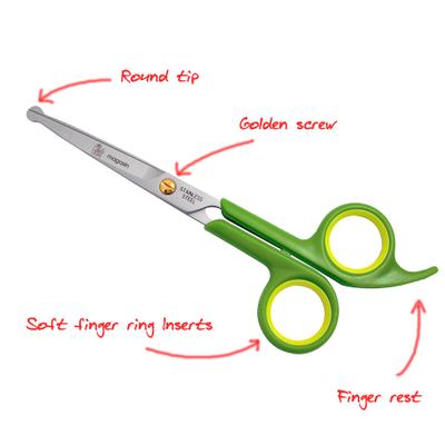 Show full view: Pet Magasin Dog & Cat Grooming Scissors with Round Safety Tip, 2 pack slide 4 of 7