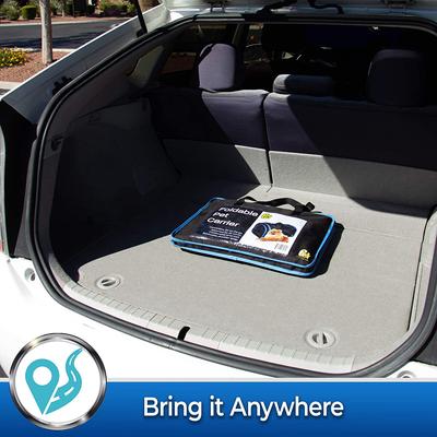 Show full view: Pet Magasin Foldable Soft Dog Carrier, Black & Blue slide 6 of 7