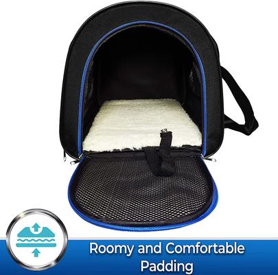 Show full view: Pet Magasin Foldable Soft Dog Carrier, Black & Blue slide 7 of 7