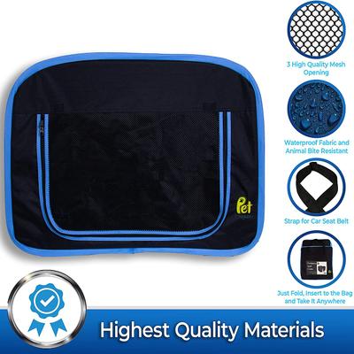 Show full view: Pet Magasin Foldable Soft Dog Crate, Black & Blue slide 3 of 7