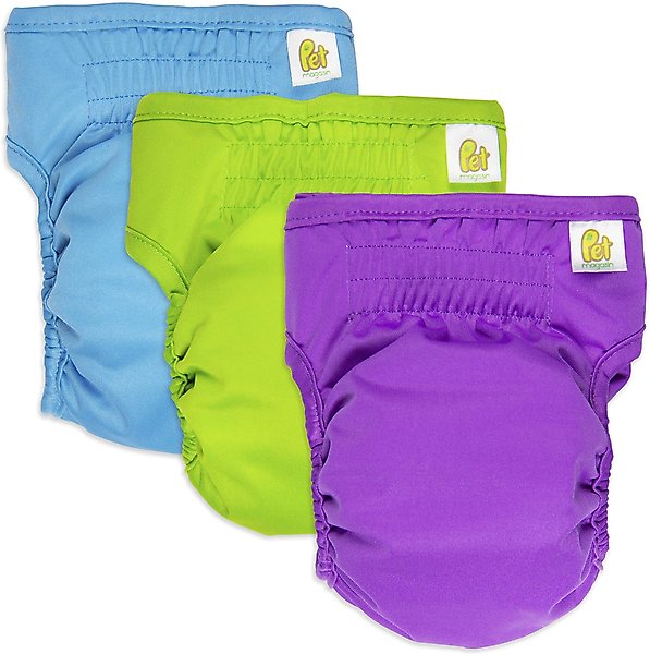 Show full view: Pet Magasin Reusable Washable Dog Diapers, 3 count, Solid, X-Large: 24 to 32-in waist slide 1 of 7