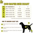 Show in main carousel: Pet Magasin Reusable Washable Dog Diapers, 3 count, Solid, X-Large: 24 to 32-in waist slide 6 of 7