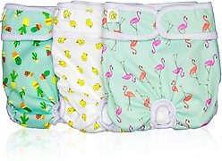 Pet Magasin Reusable Washable Dog Diapers, 3 count, Trending, X-Large: 24 to 32-in waist slide 1 of 6