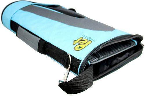 Show full view: Pet Magasin Soft-Sided Airline-Approved Dog & Cat Carrier Bag, Blue slide 7 of 9