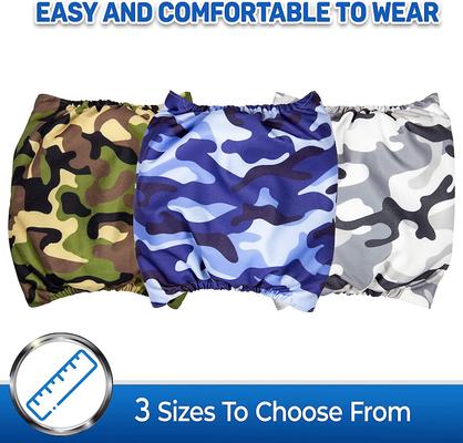 Show full view: Pet Magasin Washable Belly Nappies Male Dog Wraps, Camo, Medium: 15 to 21-in waist, 3 count slide 4 of 9