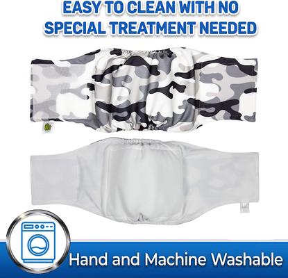 Show full view: Pet Magasin Washable Belly Nappies Male Dog Wraps, Camo, Medium: 15 to 21-in waist, 3 count slide 5 of 9