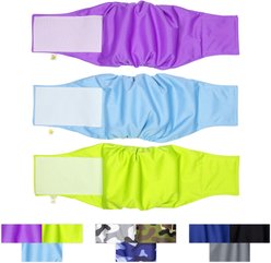 Pet Magasin Washable Belly Nappies Male Dog Wraps, Colorful, Medium: 15 to 21-in waist, 3 count slide 1 of 9