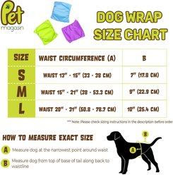 Pet Magasin Washable Belly Nappies Male Dog Wraps, Colorful, Medium: 15 to 21-in waist, 3 count slide 2 of 9