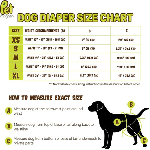 Show full view: Pet Magasin Washable Female Dog Diapers, Botanical Fruit, 3 count, Large slide 6 of 7