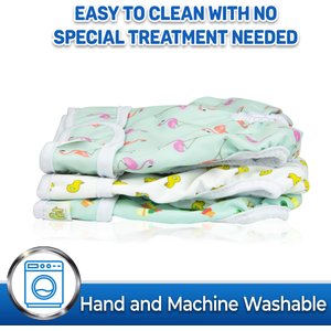 Pet Magasin Washable Female Dog Diapers, Print, Large: 16 to 24-in waist, 3 count