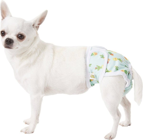 Show full view: Pet Magasin Washable Female Dog Diapers, Print, Large: 16 to 24-in waist, 3 count slide 8 of 11
