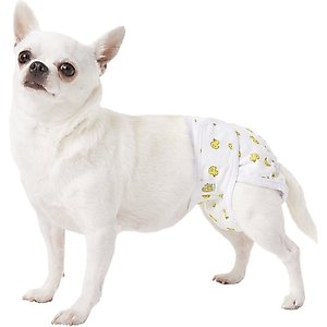 Pet Magasin Washable Female Dog Diapers, Print, Medium: 14 to 20-in waist, 3 count