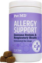 Pet MD Allergy Support Dog Supplement, 60 count