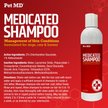 Show in main carousel: Pet MD Antiseptic & Antifungal Medicated Shampoo, 8-oz bottle slide 2 of 7