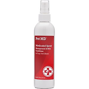 Pet MD Antiseptic & Antifungal Medicated Spray for Dogs, Cats & Horses, 8-oz bottle