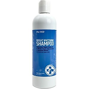 Pet MD Bright Whitening Cat & Dog Shampoo, 12-fl oz bottle